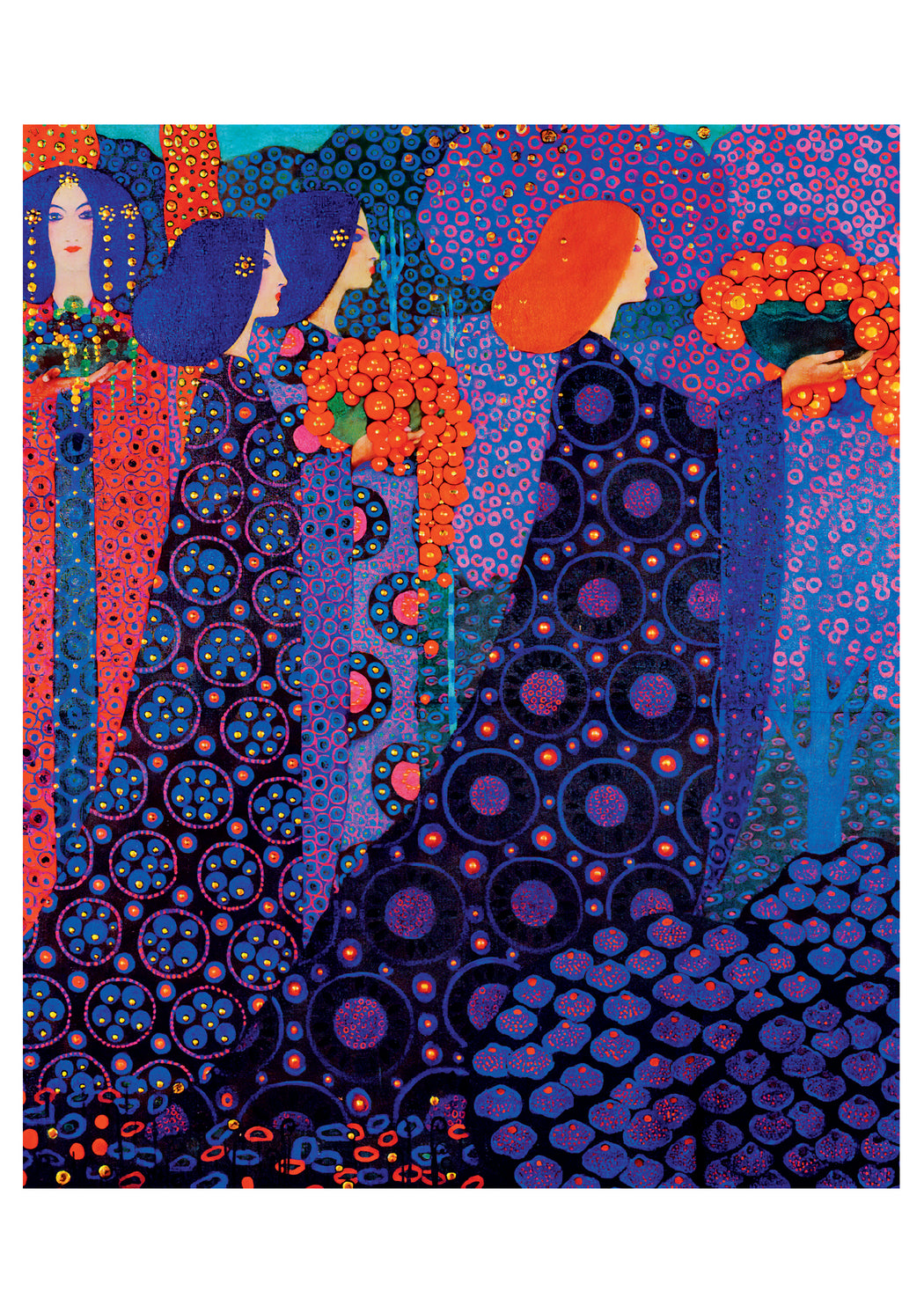 Vittorio Zecchin: Procession of Princesses Notecard_Front_Flat