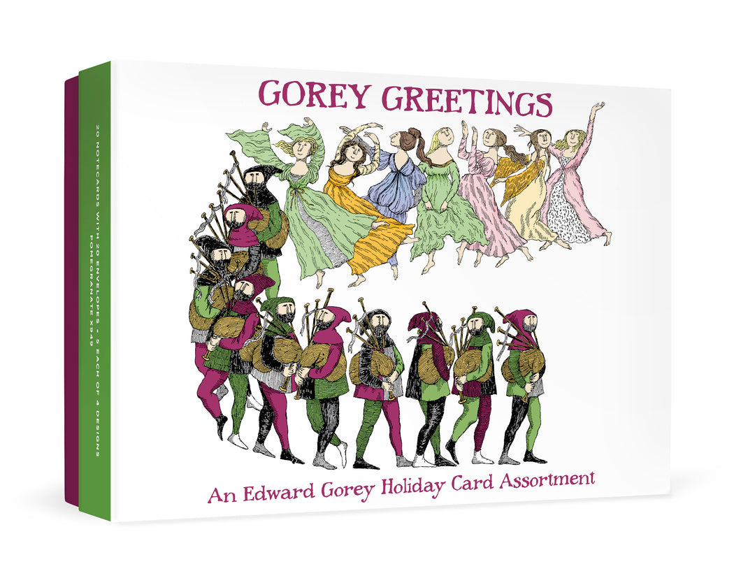 Gorey Greetings: An Edward Gorey Holiday Card Assortment_Front_3D