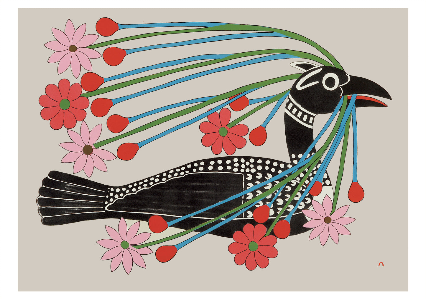 Kenojuak Ashevak: Inuit Art Holiday Card Assortment_Interior_1